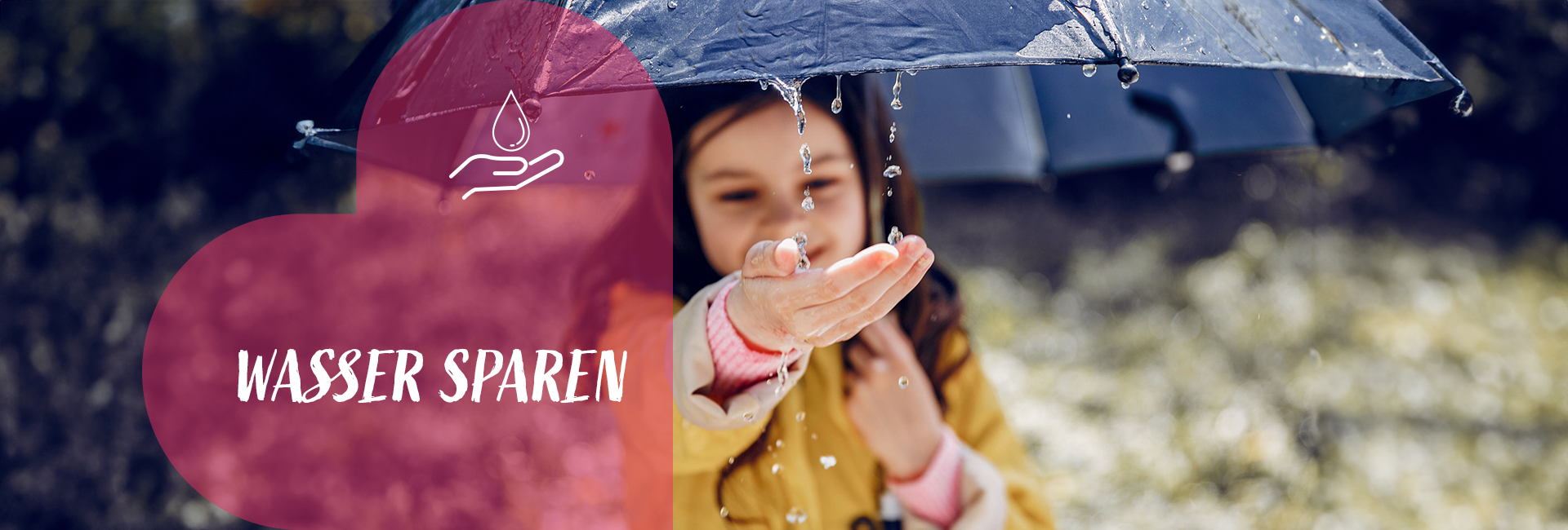 Herobild Wasser sparen
