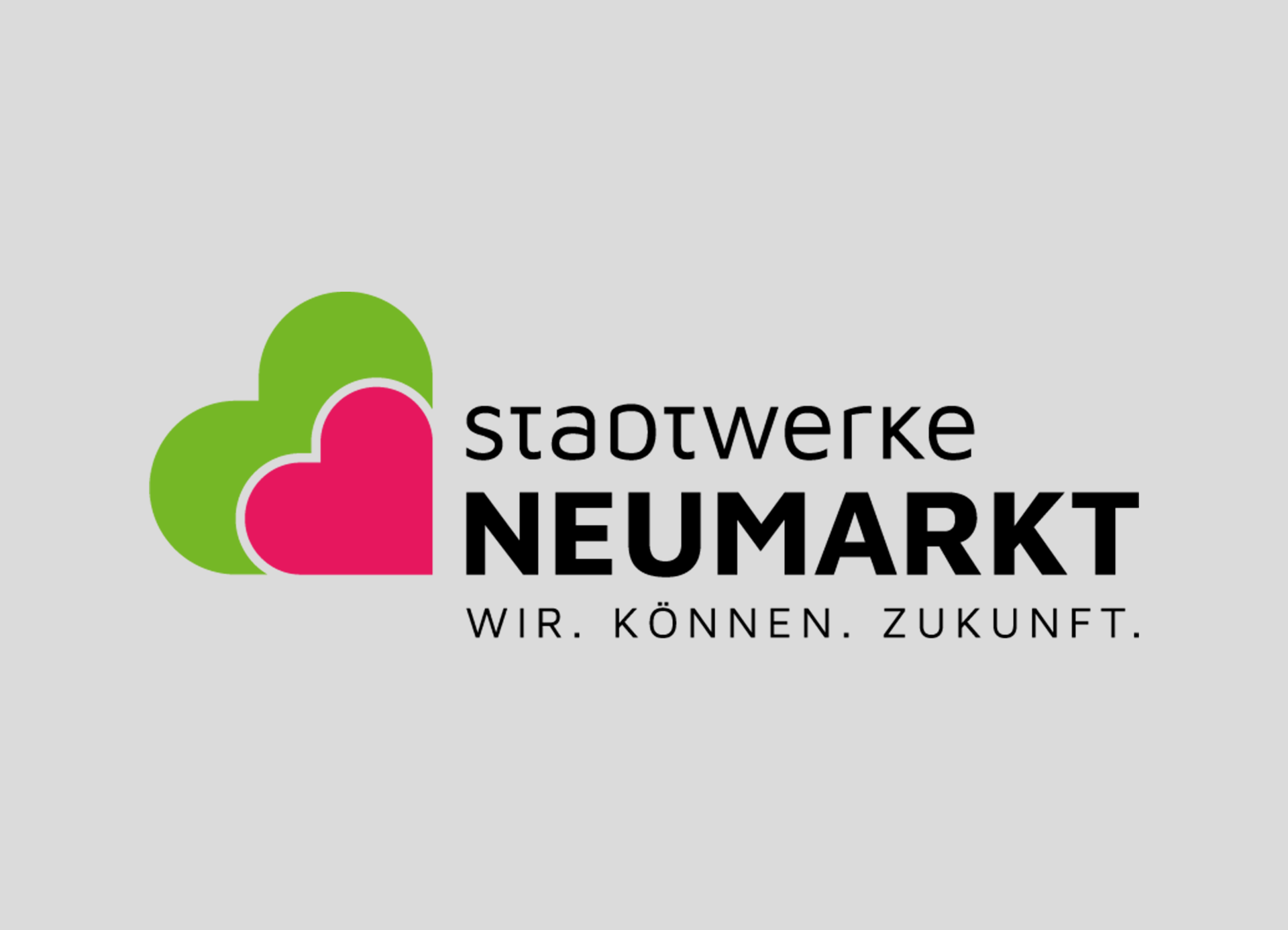 Logo der Stadtwerke Neumarkt auf hellgrauem Hintergrund