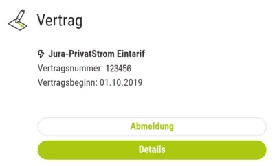 Kundenportal Vertrag