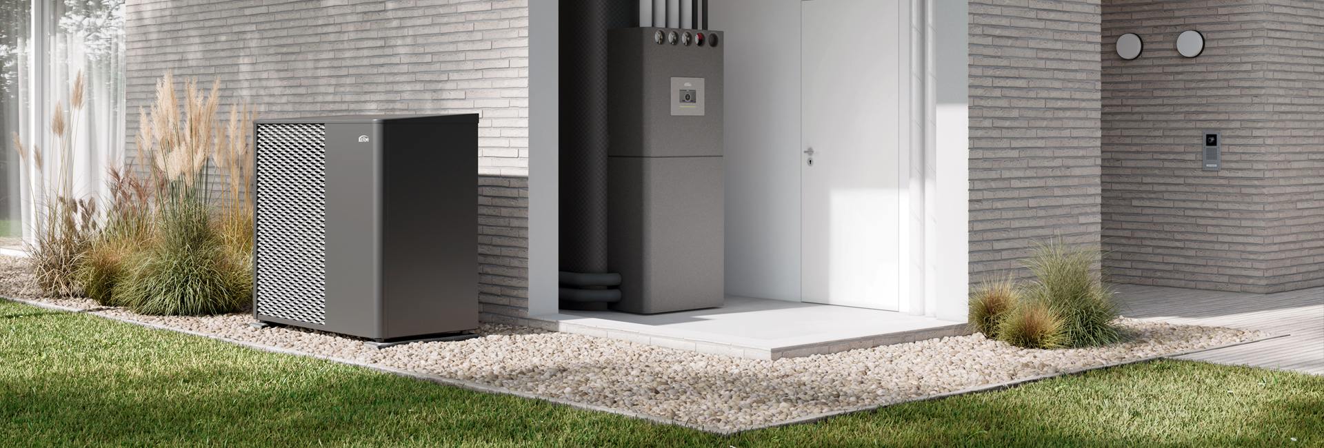 Wärmepumpe und Pufferspeicher von Kermi