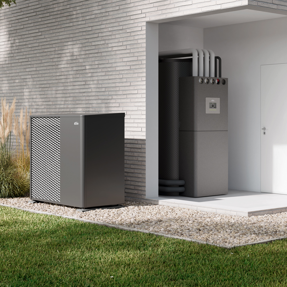 Wärmepumpe und Pufferspeicher von Kermi