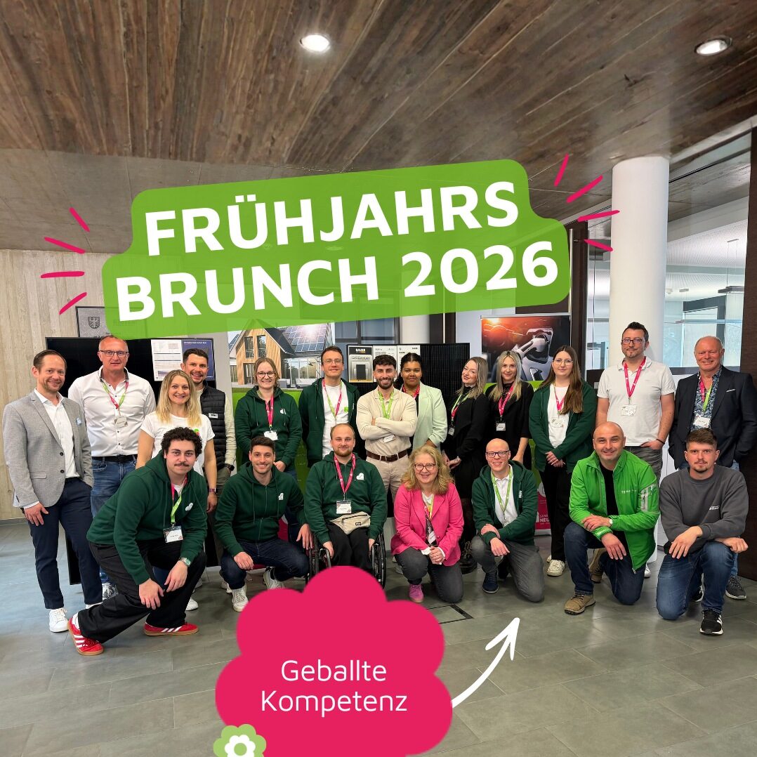 Gruppenbild des Teams der Stadtwerke Neumarkt beim Frühjahrsbrunch 2026
